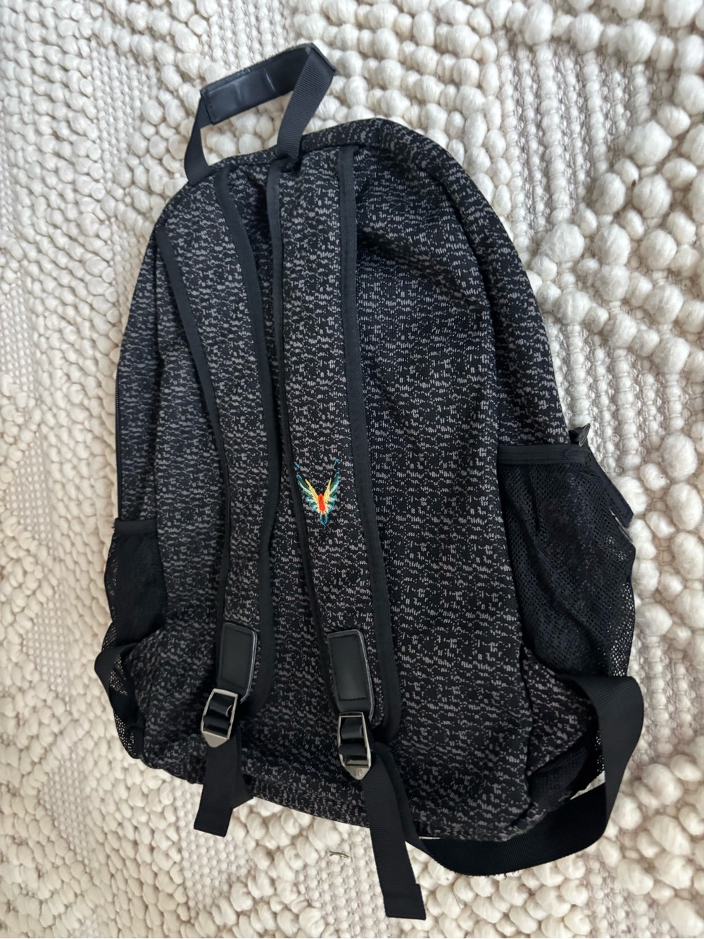 Logan Paul Maverick grey & black Backpack luggage parrot logo - Picture 6 of 14